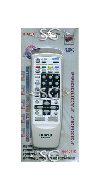 Пульт дистанционного управления для JVC universal RM-1011R (корпус типа RM-C364 белый) в коробке